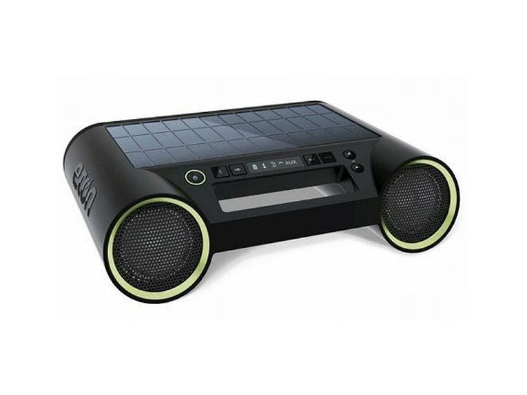 New self-powered radios and solar-powered portable Bluetooth sound system
