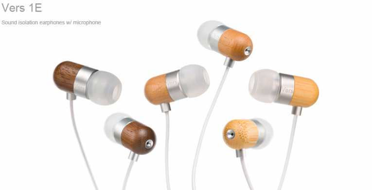 Sustainably crafted Vers 1E Sound Isolation Earphones and Microphone