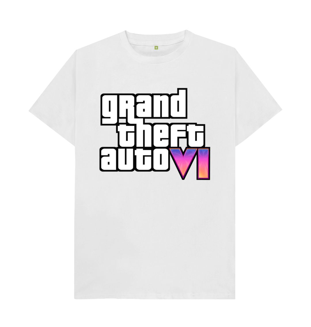 White Grand Theft Auto VI Men's T-Shirt