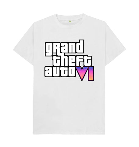 White Grand Theft Auto VI Men's T-Shirt