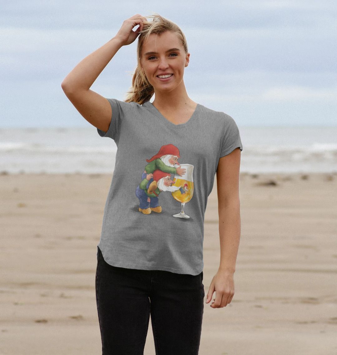 Gnomes Drinking La Chouffe Women's Long Sleeve T-Shirt – Earth Times