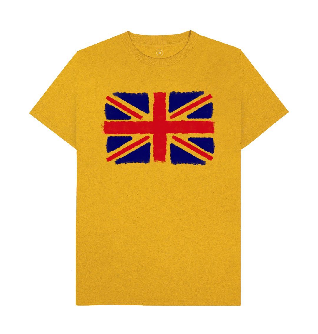 Sunflower Yellow Union Jack Men's Remill T-Shirt