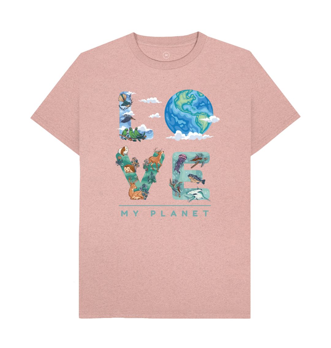 Sunset Pink Love My Planet Men's Remill T-Shirt