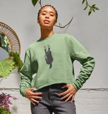 Hang In There Cat Women's Boxy Jumper