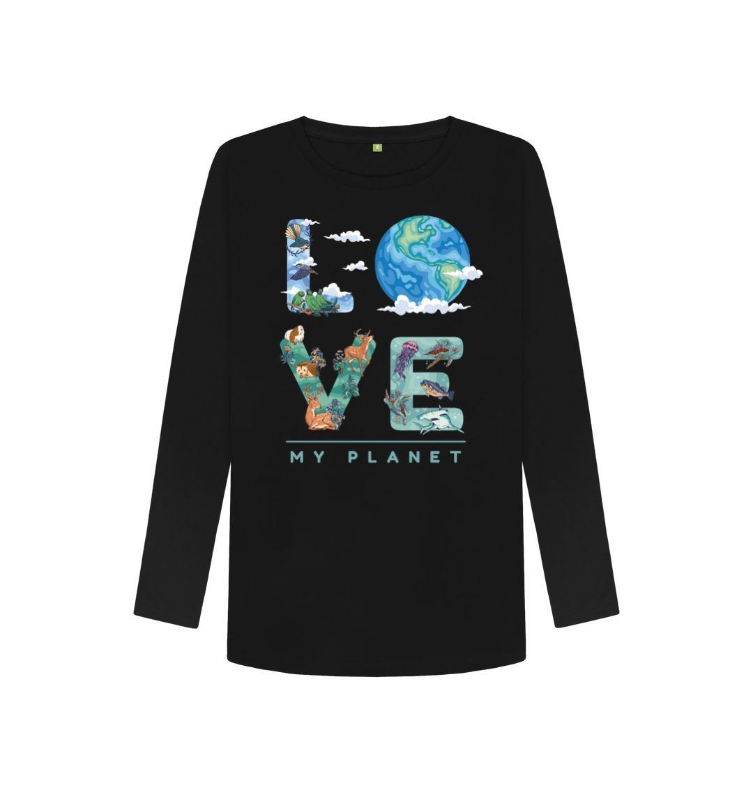 Black Love My Planet Women's Long Sleeve T-shirt