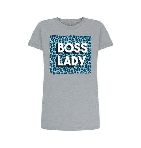 Athletic Grey Boss Lady Women's T-Shirt Dress
