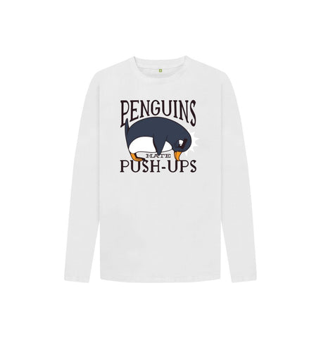 White Penguins Hate Push-Ups Kids Long Sleeve T-Shirt