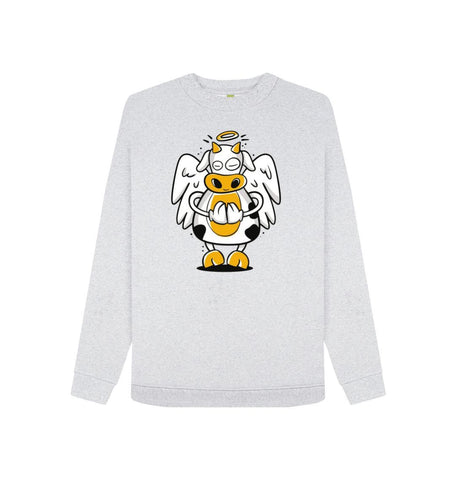 Grey Angelic Cow Women's Remill Sweater
