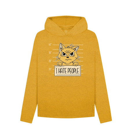 Sunflower Yellow I Hate People Women's Remill Relaxed Fit Hoodie