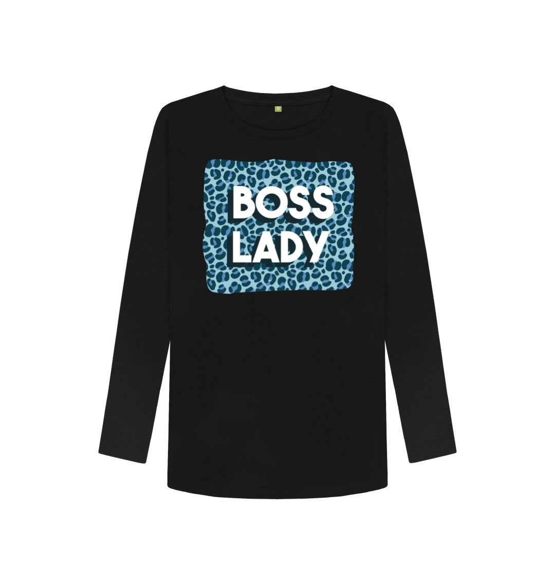 Black Boss Lady Women's Long Sleeve T-Shirt