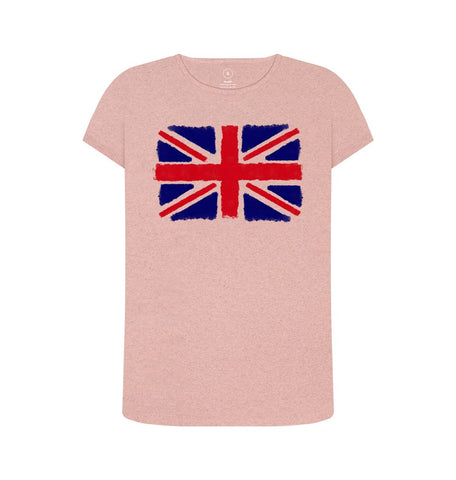 Sunset Pink Union Jack Women's Remill T-Shirt