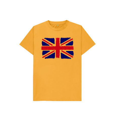 Mustard Union Jack Kids T-Shirt