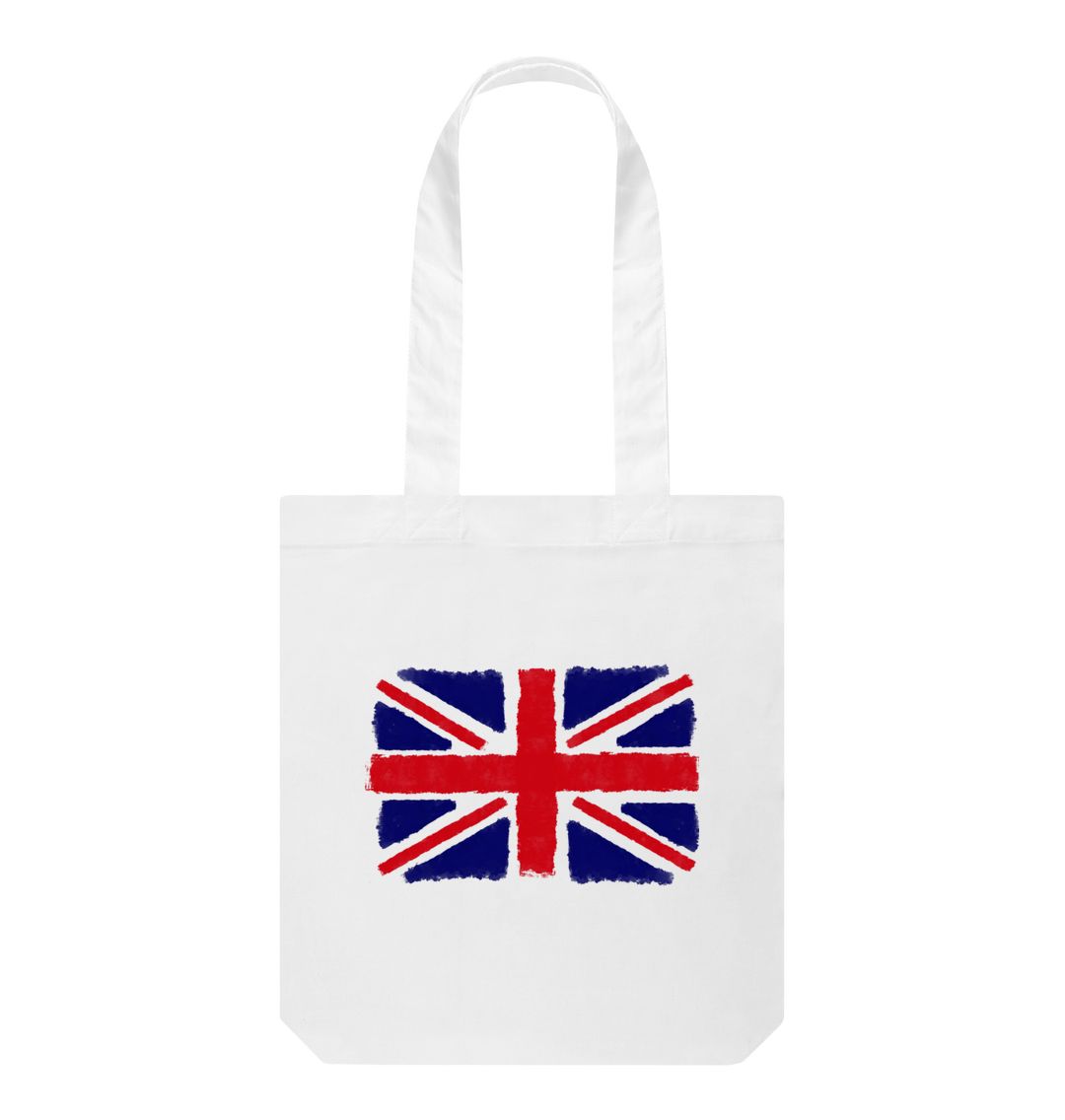 White Union Jack Tote Bag