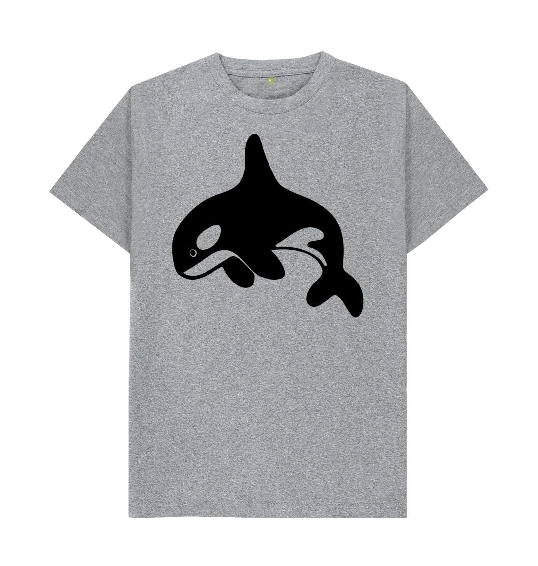 Athletic Grey Orca Men's T-Shirt