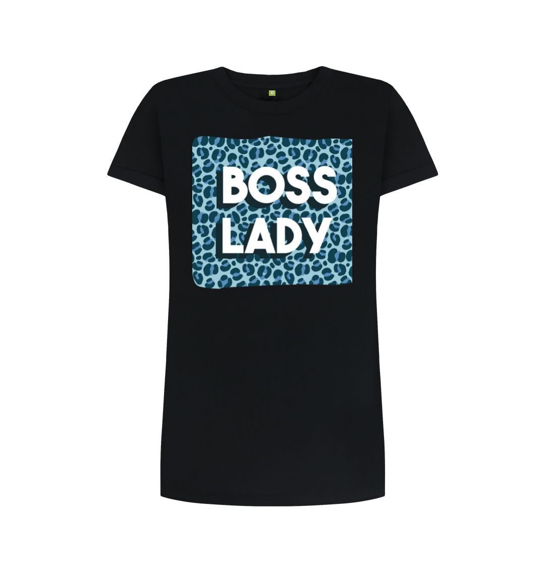 Black Boss Lady Women's T-Shirt Dress
