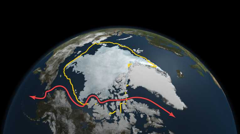 Arctic ice nears record lows