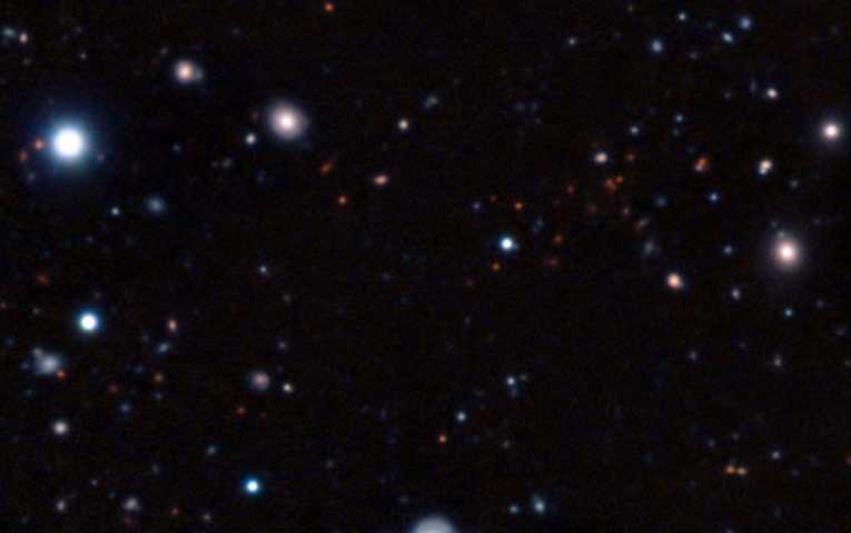 Newly discovered mature galaxy cluster, revised big bang theory?