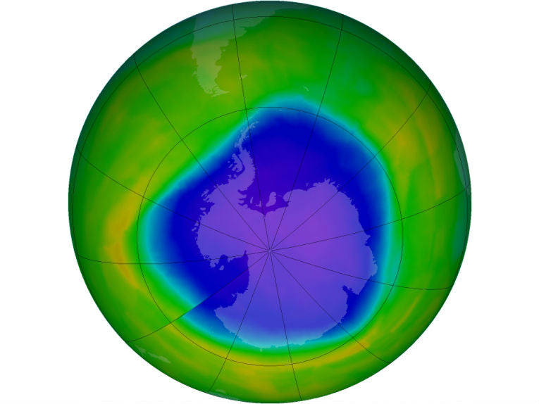 Ninth largest hole in ozone layer