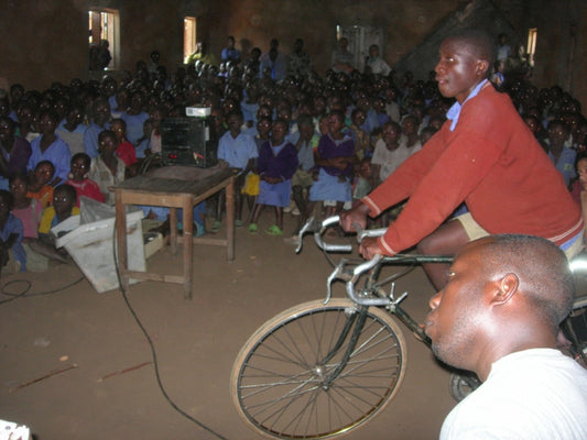 How pedal-powered films are helping save Uganda's last gorillas