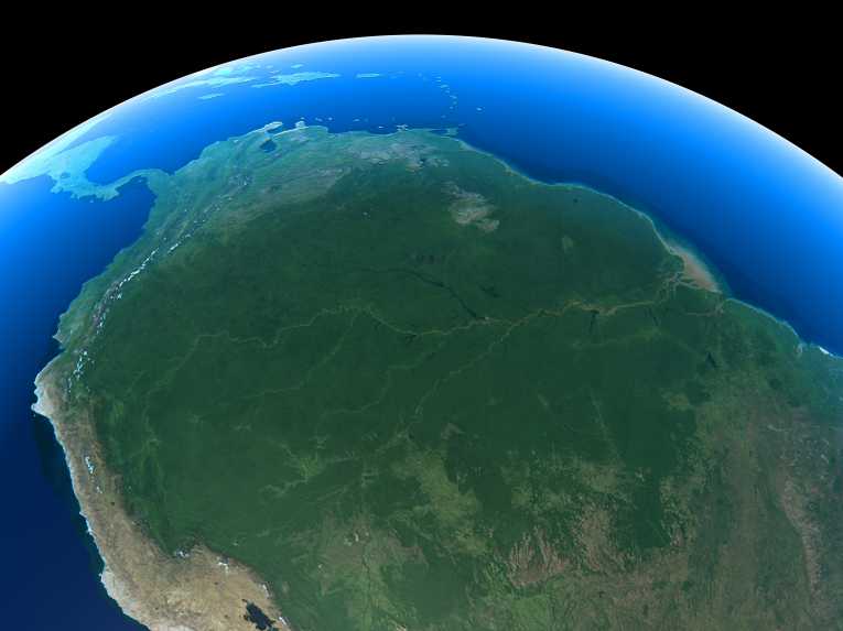 Record-breaking 2010 Amazon drought seen from space