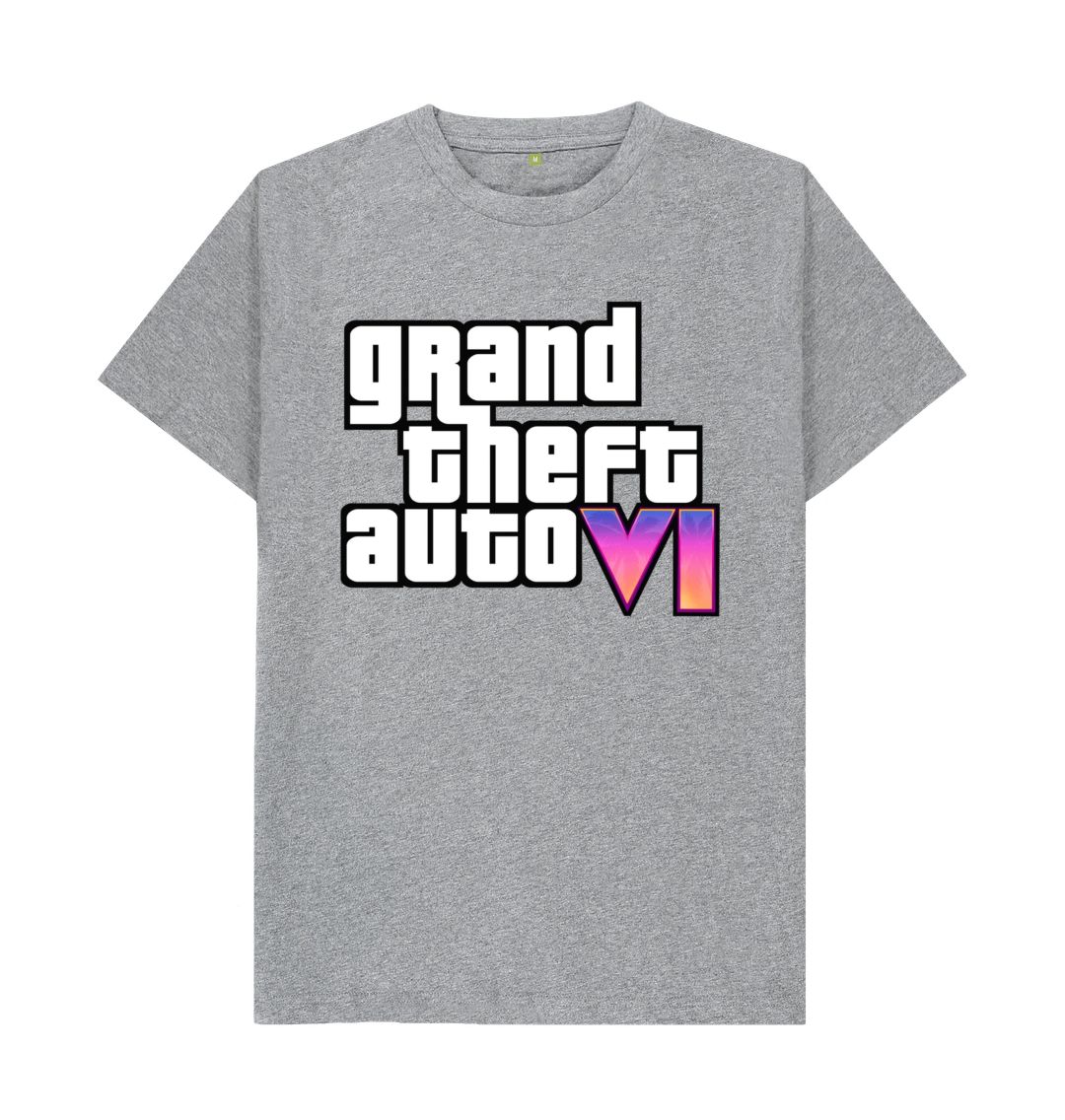 Athletic Grey Grand Theft Auto VI Men's T-Shirt
