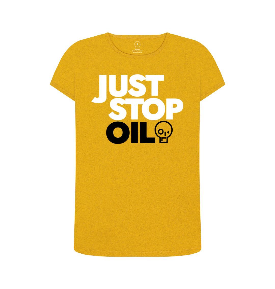 Sunflower Yellow Just Stop Oil Women's Remill T-Shirt