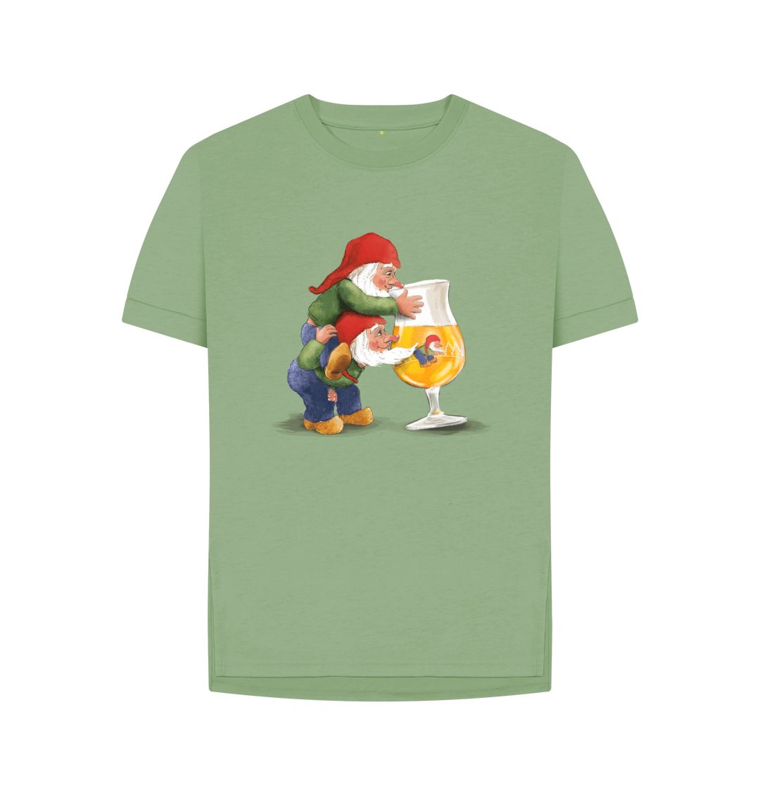 Sage Gnomes Drinking La Chouffe Women's Relaxed Fit Tee