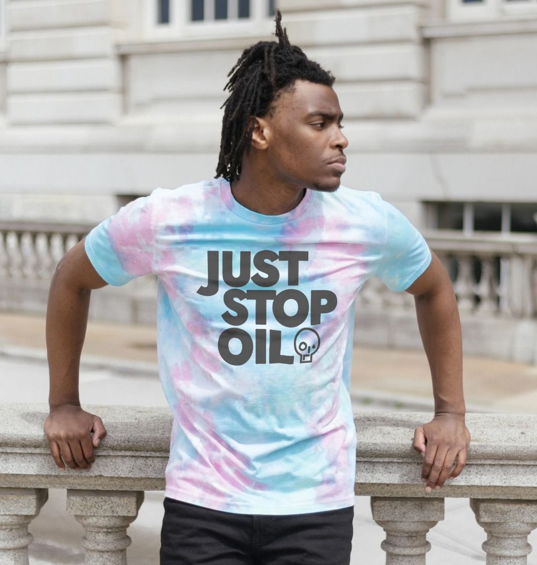 Just Stop Oil Men's Tie Dye T-shirt