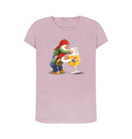 Mauve Gnomes Drinking La Chouffe Women's Crew Neck T-Shirt