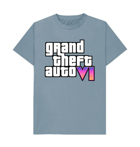 Stone Blue Grand Theft Auto VI Men's T-Shirt