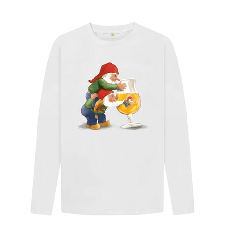 White Gnomes Drinking La Chouffe Men's Long Sleeve T-Shirt