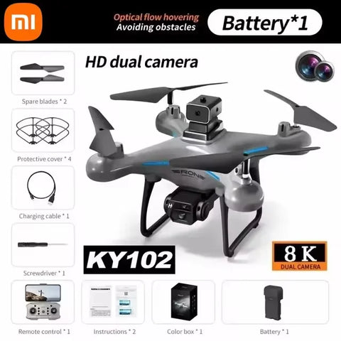 Xiaomi KY102 Drone 8K Professional Dual Camera Brushless Quadcopter Obstacle Avoidance Optical Flow Aerial RC Drone 10000M New