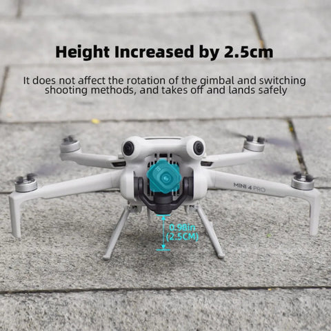 For DJI Mini 4 Pro Landing Gear Foldable Tripod Stand Mount Heighten Holder Leg Increase Drone Elevating Mini 4 Pro Accessories