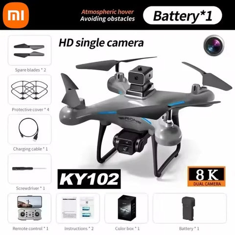 Xiaomi KY102 Drone 8K Professional Dual Camera Brushless Quadcopter Obstacle Avoidance Optical Flow Aerial RC Drone 10000M New