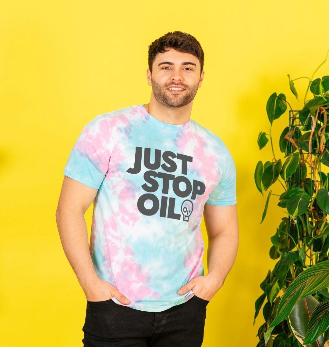 Just Stop Oil Men's Tie Dye T-shirt