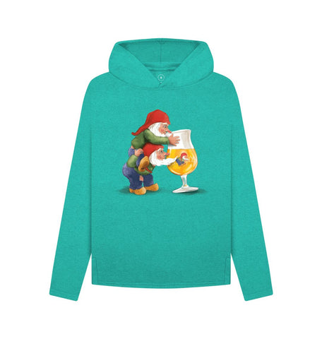 Seagrass Green Gnomes Drinking La Chouffe Women's Remill Relaxed Fit Hoodie