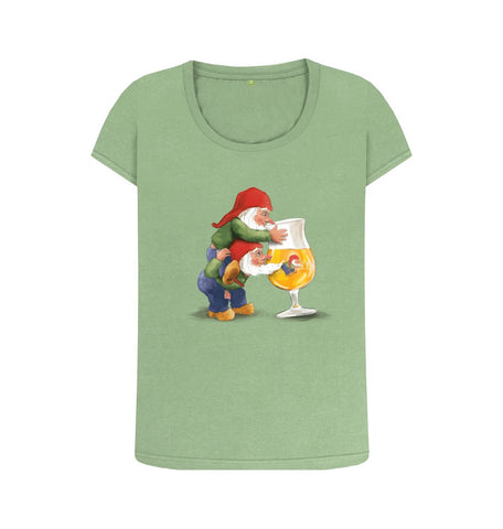 Sage Gnomes Drinking La Chouffe Women's Scoop Neck T-Shirt