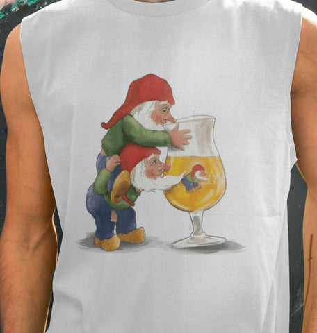 Gnomes Drinking La Chouffe Men's Vest