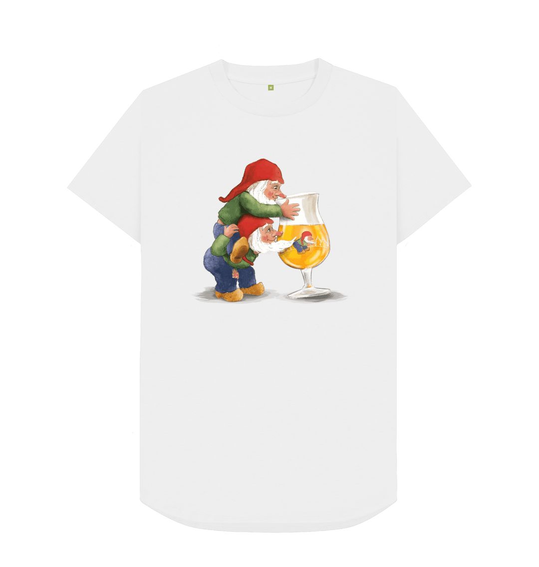 White Gnomes Drinking La Chouffe Men's Longline T-Shirt