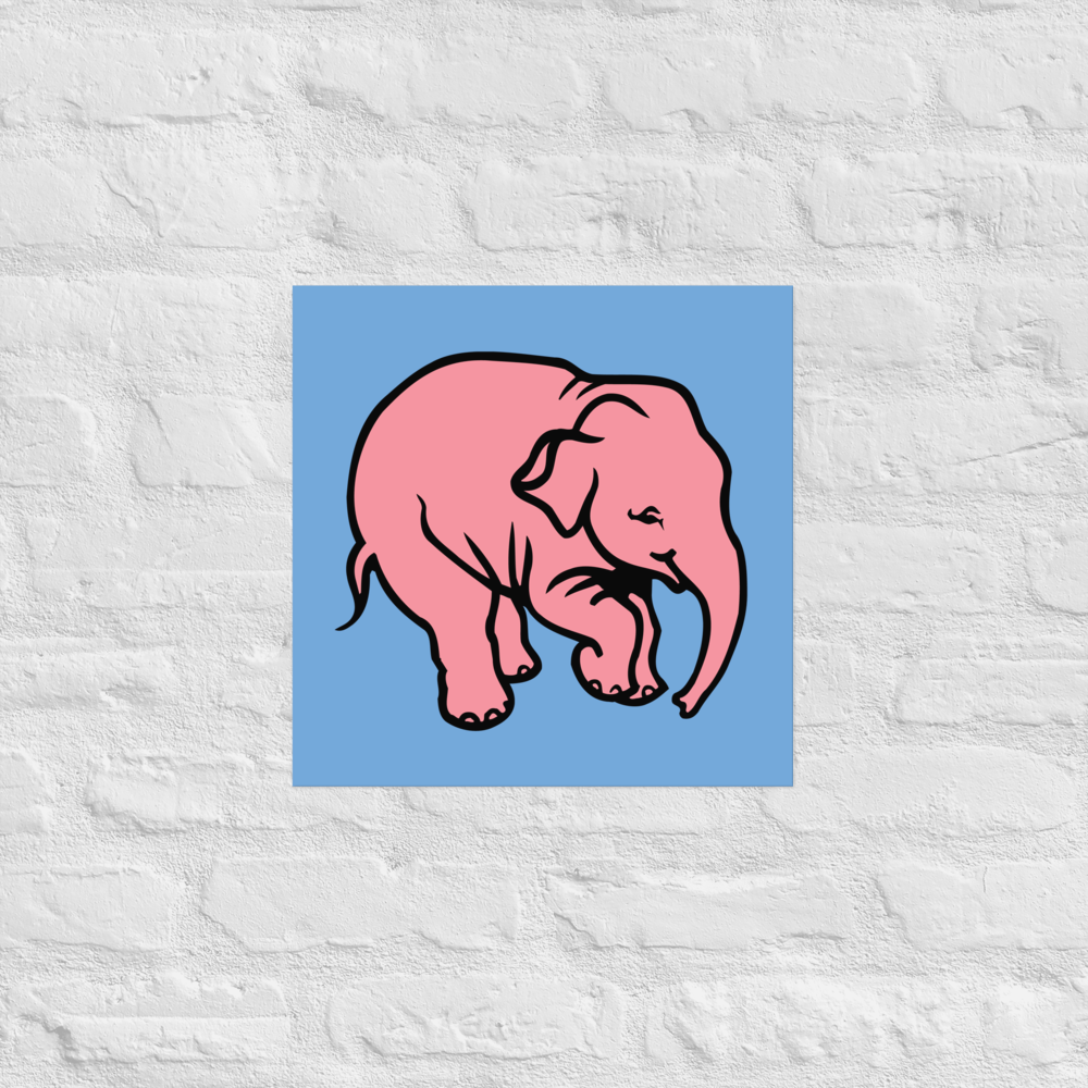 Delirium Pink Elephant Poster