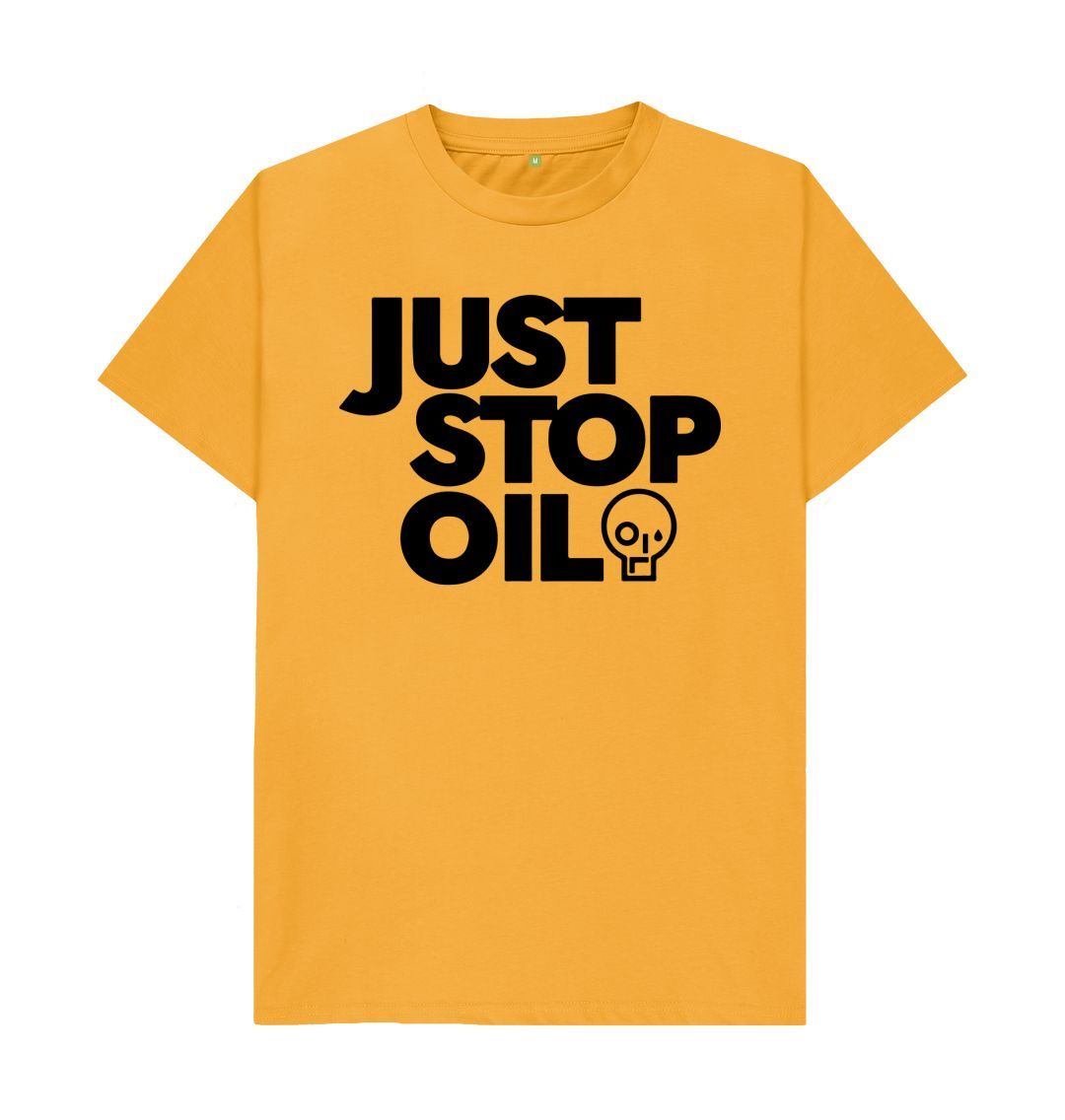 Mustard Just Stop Oil 2 Men's T-Shirt