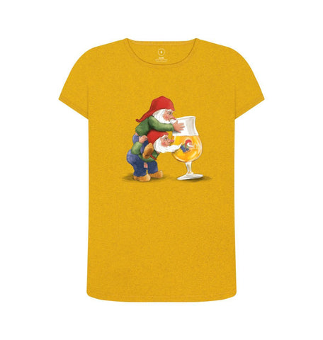 Sunflower Yellow Gnomes Drinking La Chouffe Women's Remill T-Shirt