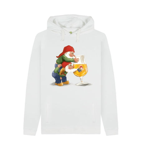 White Gnomes Drinking La Chouffe Men's Pullover Hoodie