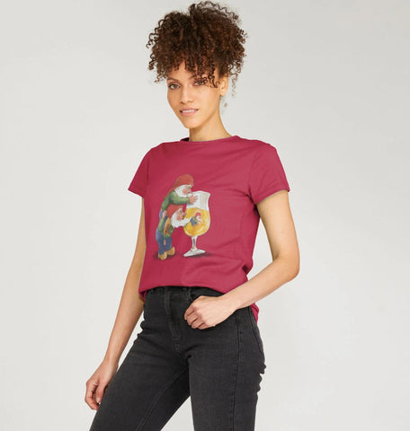 Gnomes Drinking La Chouffe Women's Crew Neck T-Shirt
