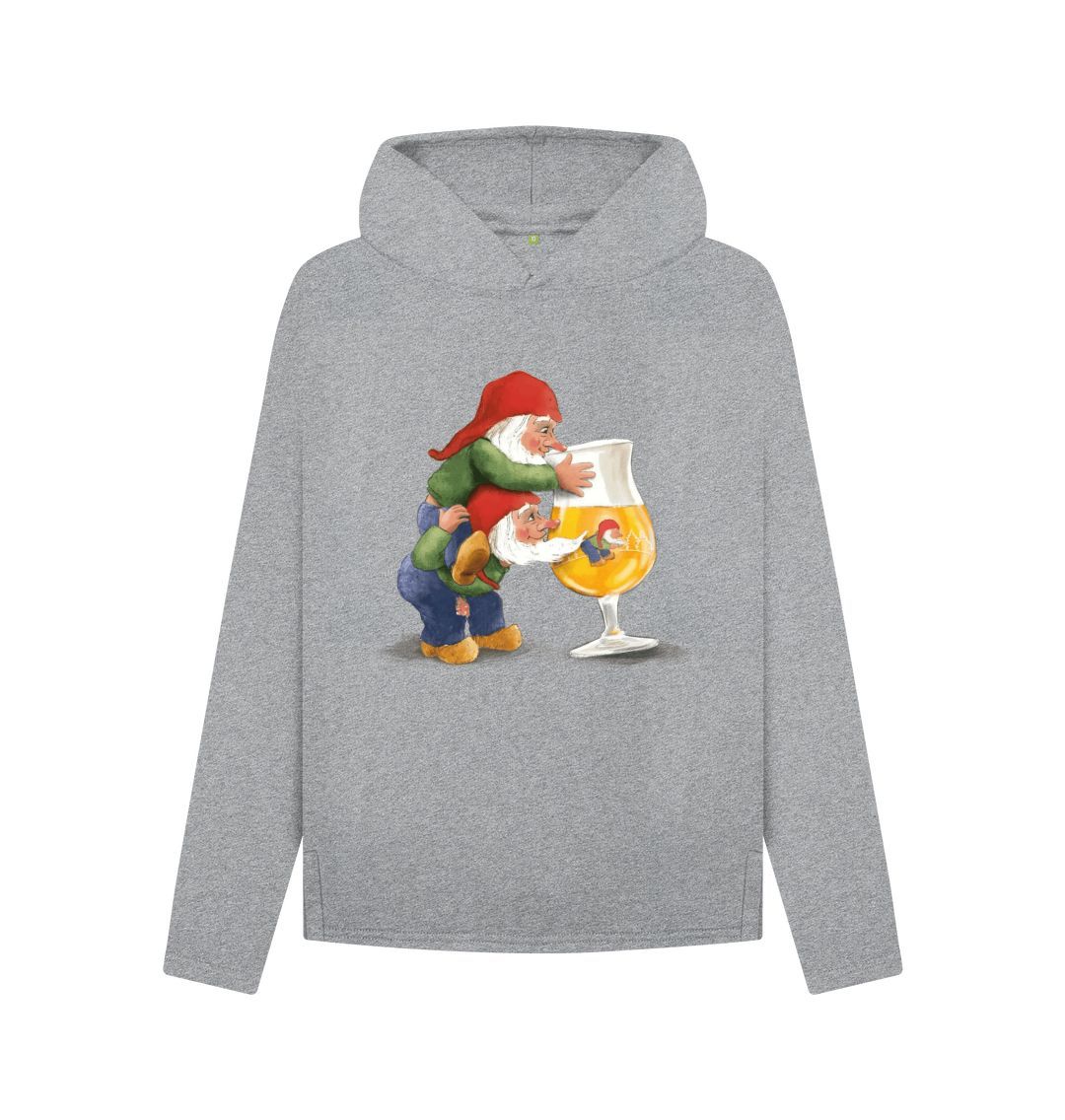 Athletic Grey Gnomes Drinking La Chouffe Women's Relaxed Fit Hoodie