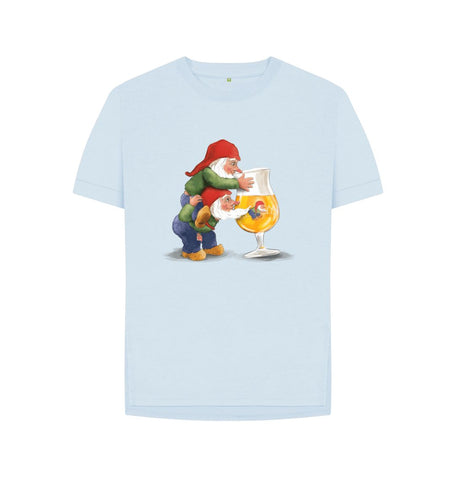 Sky Blue Gnomes Drinking La Chouffe Women's Relaxed Fit Tee