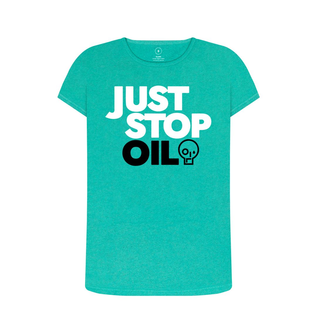 Seagrass Green Just Stop Oil Women's Remill T-Shirt