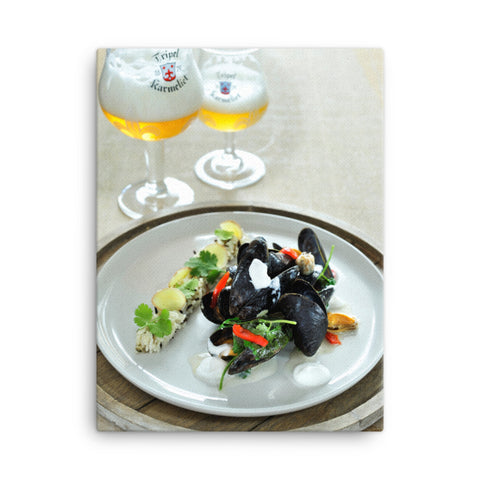 Tripel Karmeliet Food Pairing - Canvas Print