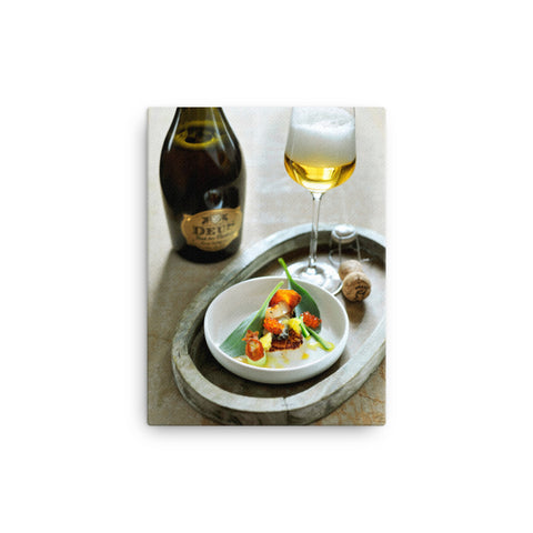 DeuS Brut des Flandres Food Pairing - Canvas Print