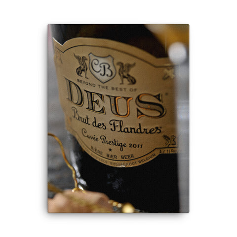 DeuS Bottle Close-Up - Canvas Print
